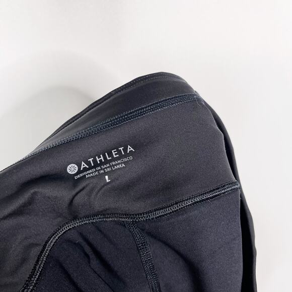 Athleta Large L Black Momentum Tennis Skort Tiered Ruffle Running Short Interior - Picture 8 of 9